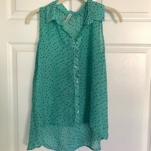 Aeropostale Button Up Flowy Tank